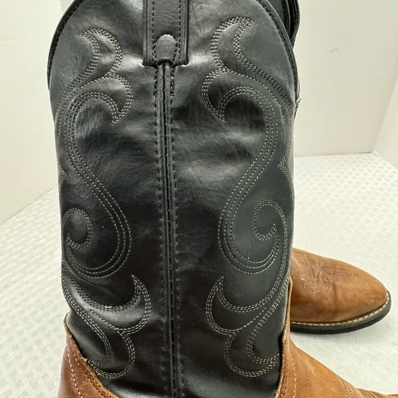 Ariat Legend 18025 Brown Tan Leather Western Cowboy Boots size 9 5065 Bullhide - Picture 3 of 5